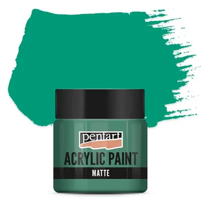 Vopsea acrilică Pentart mată , 50 ml - turcoaz