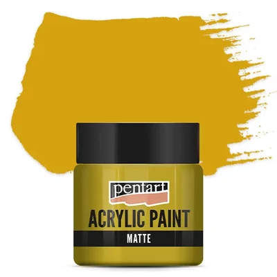 Vopsea acrilică Pentart mată , 50 ml - ocru