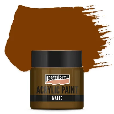 Vopsea acrilică Pentart mată , 50 ml - castane