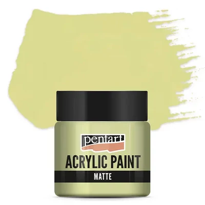 Vopsea acrilică Pentart mată , 50 ml - galben vintage