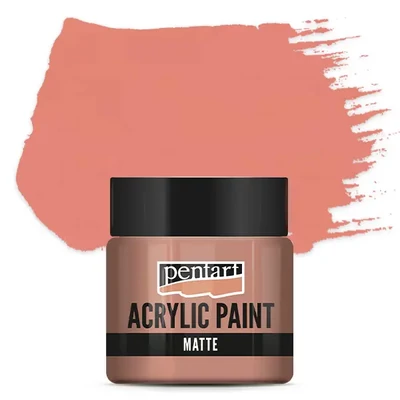 Vopsea acrilică Pentart mată , 50 ml - coraliu