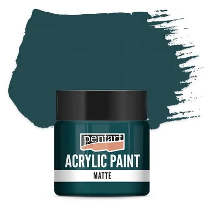 Vopsea acrilică Pentart mată , 50 ml - albastru turcoaz