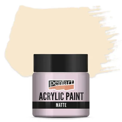 Vopsea acrilică Pentart mată , 50 ml - trandafir country 