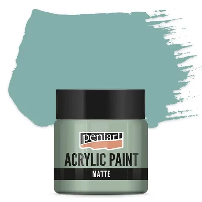 Vopsea acrilică Pentart mată , 50 ml - verde country