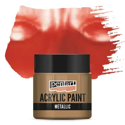 Vopsea acrilică metalizată Pentart, 50 ml - bronz