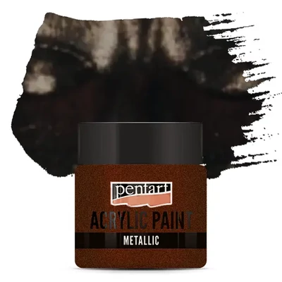 Vopsea acrilică metalizată Pentart, 50 ml - bronz strălucitor