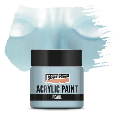 Vopsea acrilică Pentart cu efect de sidef, 50 ml – albastru