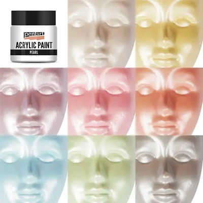 Vopsea acrilică Pentart cu efect de sidef, 50 ml – în diverse culori