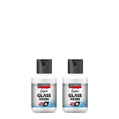 Pentart Super Glass Resin 1:1 set, 2x40 ml