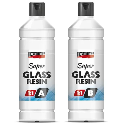 Pentart Super Rășină pentru sticlă, set 1:1, 2x1000 ml