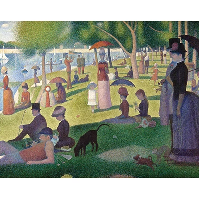 Set de colorat, Capodopere celebre, 28x35,5 cm - Duminica dupa-amiaza, Georges Seurat
