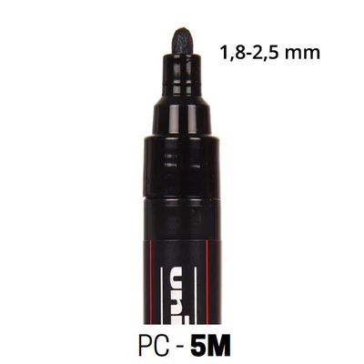 UNI POSCA PC-5M marker 1,8-2,5 mm - culori diverse