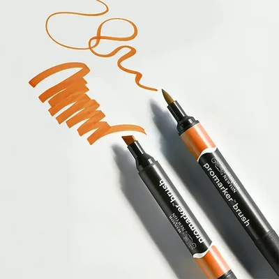 Promarker Brush marker  cu alcool cu două vârfuri  - culori diverse 