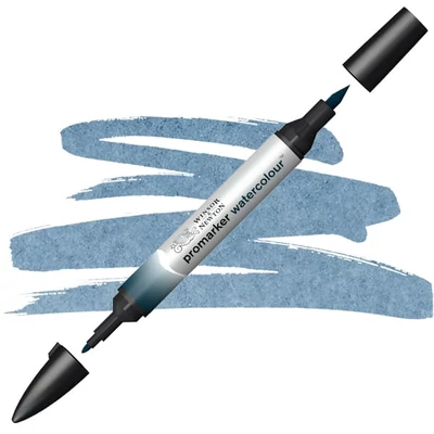 Promarker Watercolour marker tip pensulă acuarelă cu două vârfuri  - 322, indigo