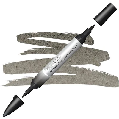 Promarker Watercolour marker tip pensulă acuarelă cu două vârfuri  - 331, ivory black