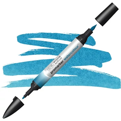 Promarker Watercolour marker tip pensulă acuarelă cu două vârfuri  - 654, turquoise
