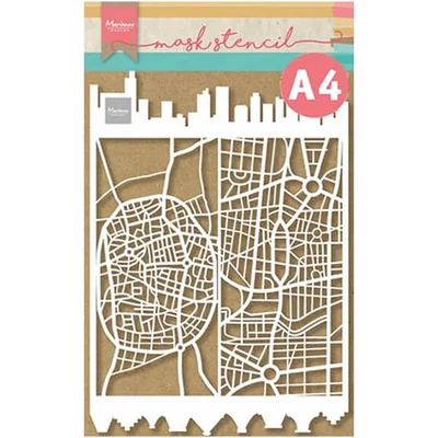 Șablon , Marianne Design, A4 - Slimline City