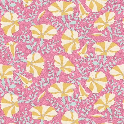 Material patchwork  - Tilda Gardenlife - Striped Petunia Pink 100305