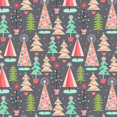Material Patchwork - Free Spirit - Fa la la de Maude Asbury 012XGREY