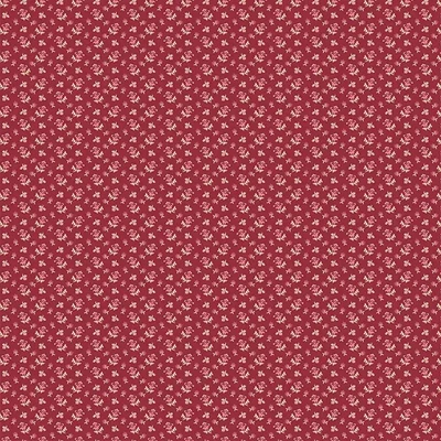 Material patchwork  - Makower - Wildflower Cottage 1593R Scatter crimson