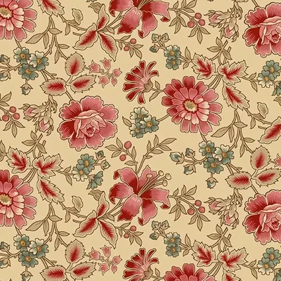 Material patchwork - Andover - Always and Forever by Renee Nanneman 1660L rose cream