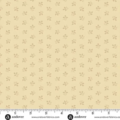 Material patchwork - Andover - Always and Forever by Renee Nanneman 1667L leaf ivory