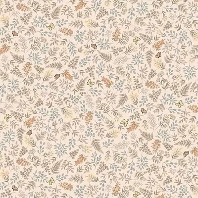 Material patchwork  - Makower - Little Ones 192/C Foliage coral