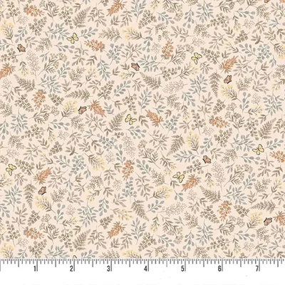 Material patchwork  - Makower - Little Ones 192/C Foliage coral