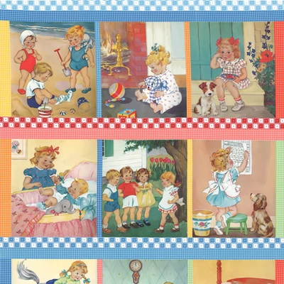 Material patchwork  - Moda - Story Time by American Jane 21790-11, Panel, 60cm