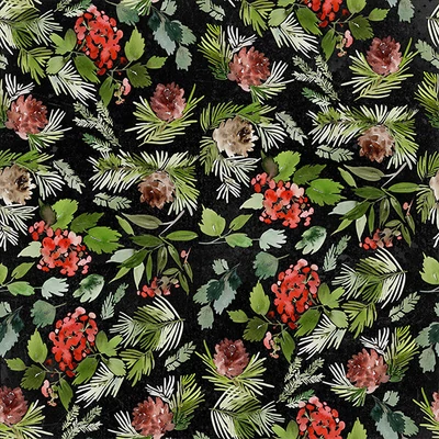 Material patchwork - Free Spirit - Christmastime by Tim Holtz 162BLACK