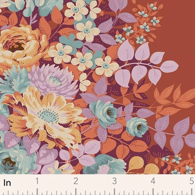 Material patchwork  - Tilda Chic Escape - Whimsyflower rust 100458