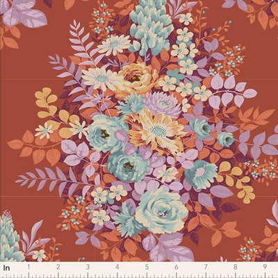 Material patchwork  - Tilda Chic Escape - Whimsyflower rust 100458