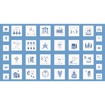 Material patchwork  - Moda - Crystal Lane by Bunny Hill Designs 2980-12, Panel, 60cm