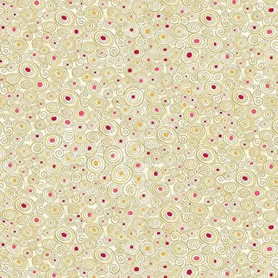Tesatura patchwork - Makower - Golden 158/Q Scroll cream