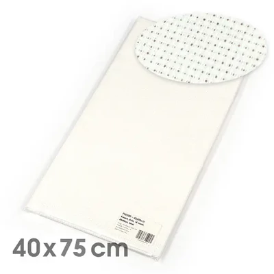 Kongré, Aida Pânză pentru broderie  cu punct în cruce, 14 count - alb, 40x75 cm