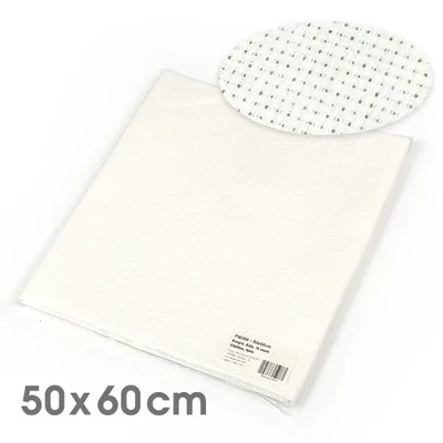 Kongré, Aida Pânză pentru broderie  cu punct în cruce, 14 count - alb, 50x60 cm