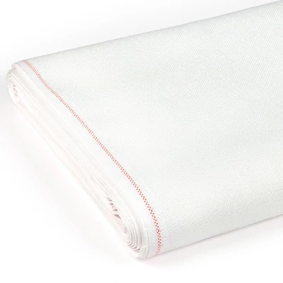 Pânză pentru broderie , Linda, 27 count, 140 cm latime - alb, 10 cm