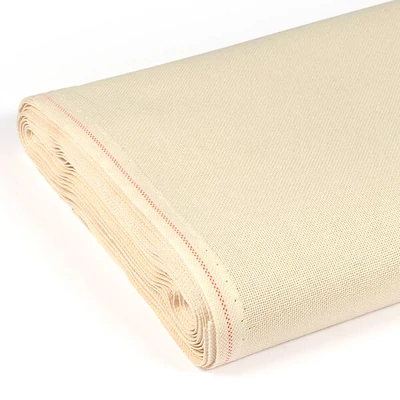 Pânză pentru broderie , Linda, 27 count, 140 cm lățime - ecru, 10 cm