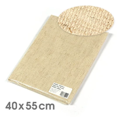 Kongré, Aida Pânză pentru broderie  cu punct în cruce, 14 count - rustic, 40x55 cm