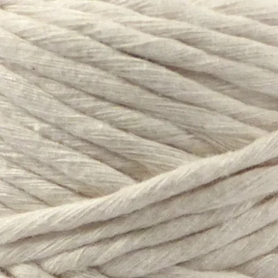 Fire Macrame, ReTwisst Macrame String, 3 mm, 250 g - 07, alb murdar