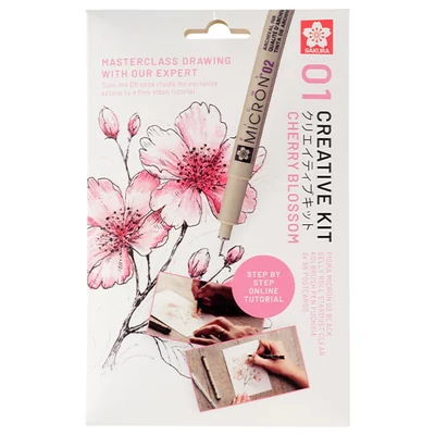Set de desen Sakura Creative Kit - Cherry Blossom