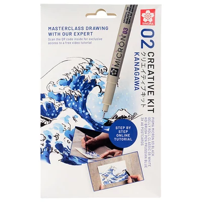 Set de desen Sakura Creative Kit- Kanagawa