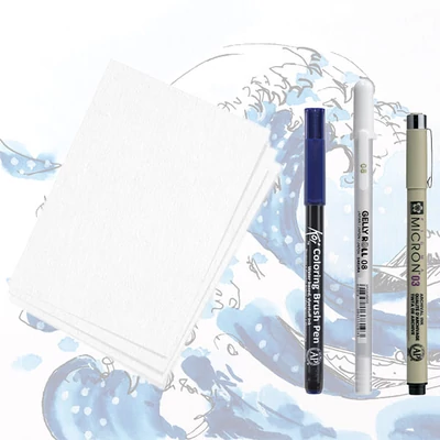 Set de desen Sakura Creative Kit- Kanagawa
