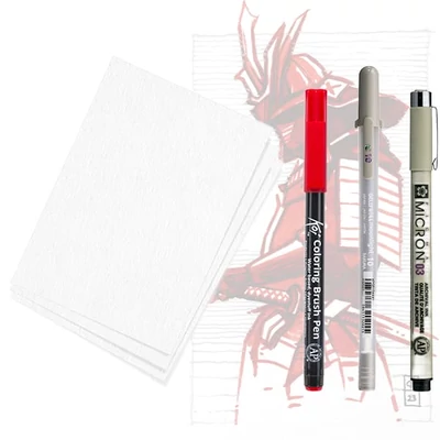 Set de desen Sakura Creative Kit - Samurai