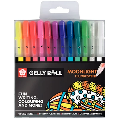 Sakura Gelly Roll Moonlight pix cu gel în set  - 12 buc