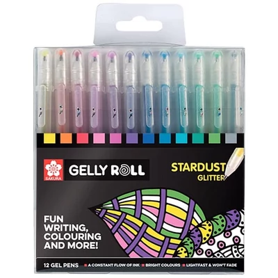 Sakura Gelly Roll Stardust pix cu gel  în set  - 12 buc
