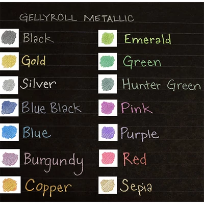 Sakura Gelly Roll Metallic pix cu gel  - culori diverse