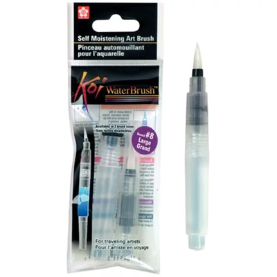 Sakura Koi pensulă cu rezervor de apă  , 4 ml - rotund , L