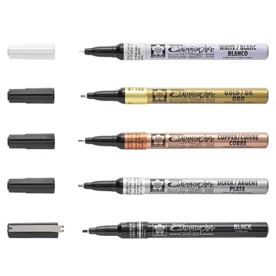 Sakura Pen-Touch Calligrapher marker lac caligrafic, fine (1,8 mm) - culori diverse