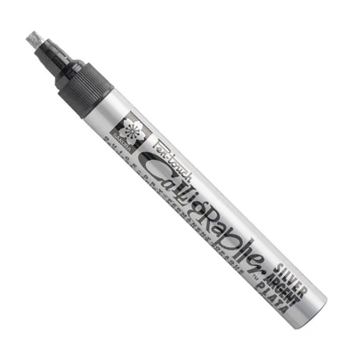 Sakura Pen-Touch Calligrapher marker lac caligrafic, medium (5 mm) - silver